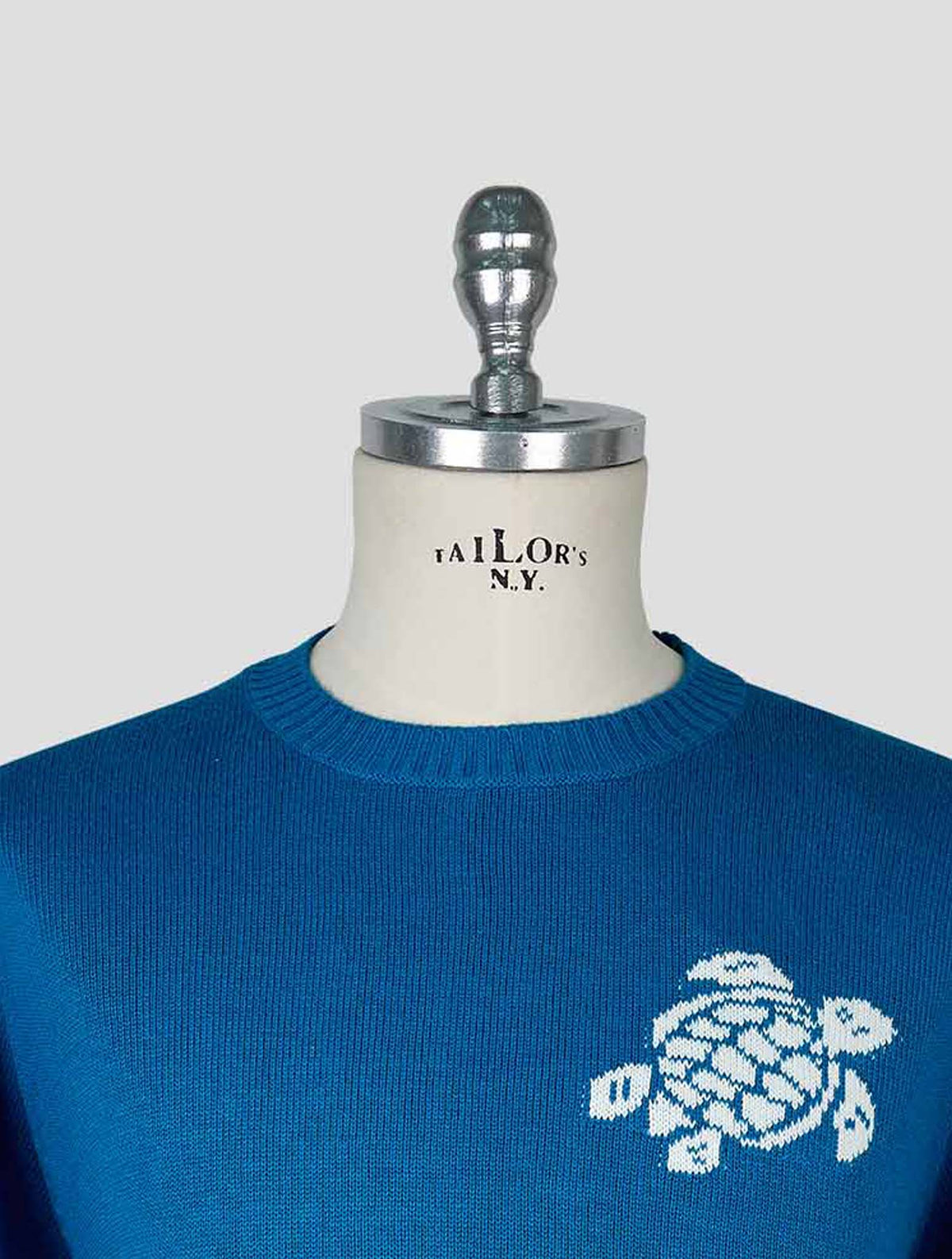 Vilebrequin Light Blue Cotton Cashmere Sweater Crewneck 4