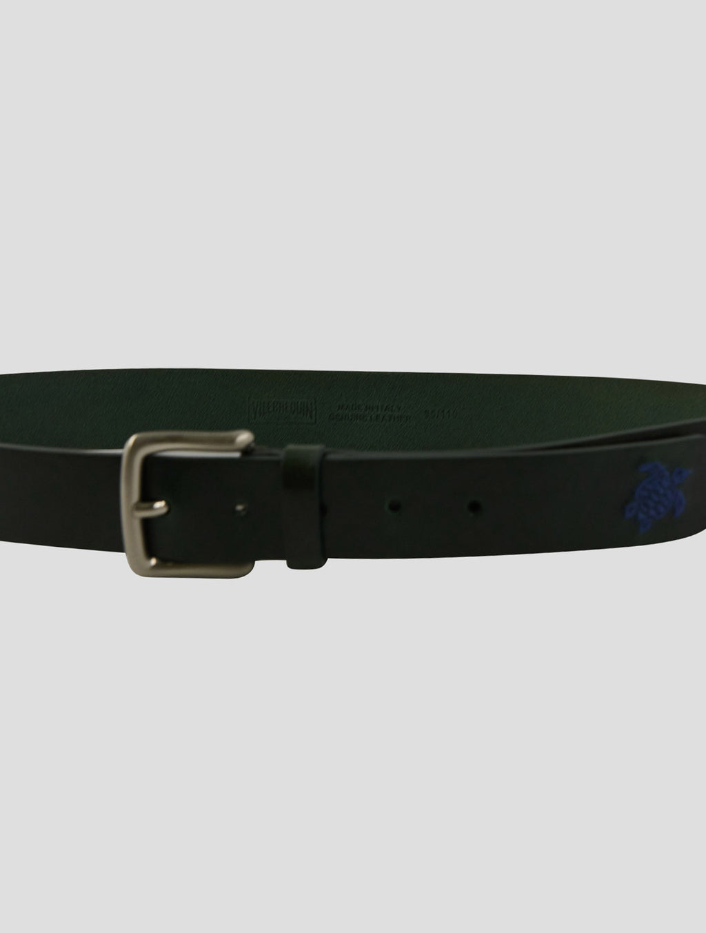 Vilebrequin Green Leather Belt 3