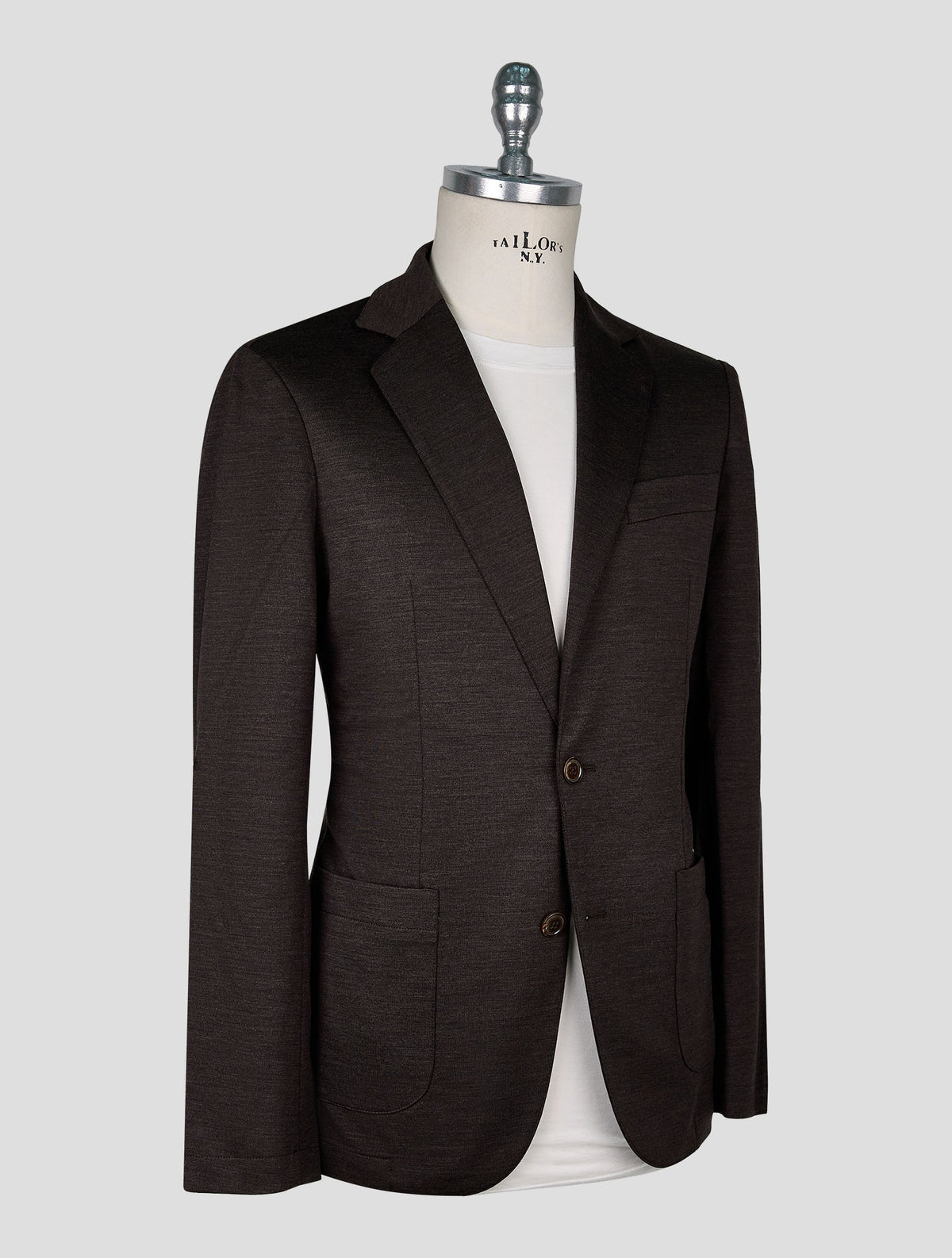 Marco Pescarolo Brown Virgin Wool Blazer 2