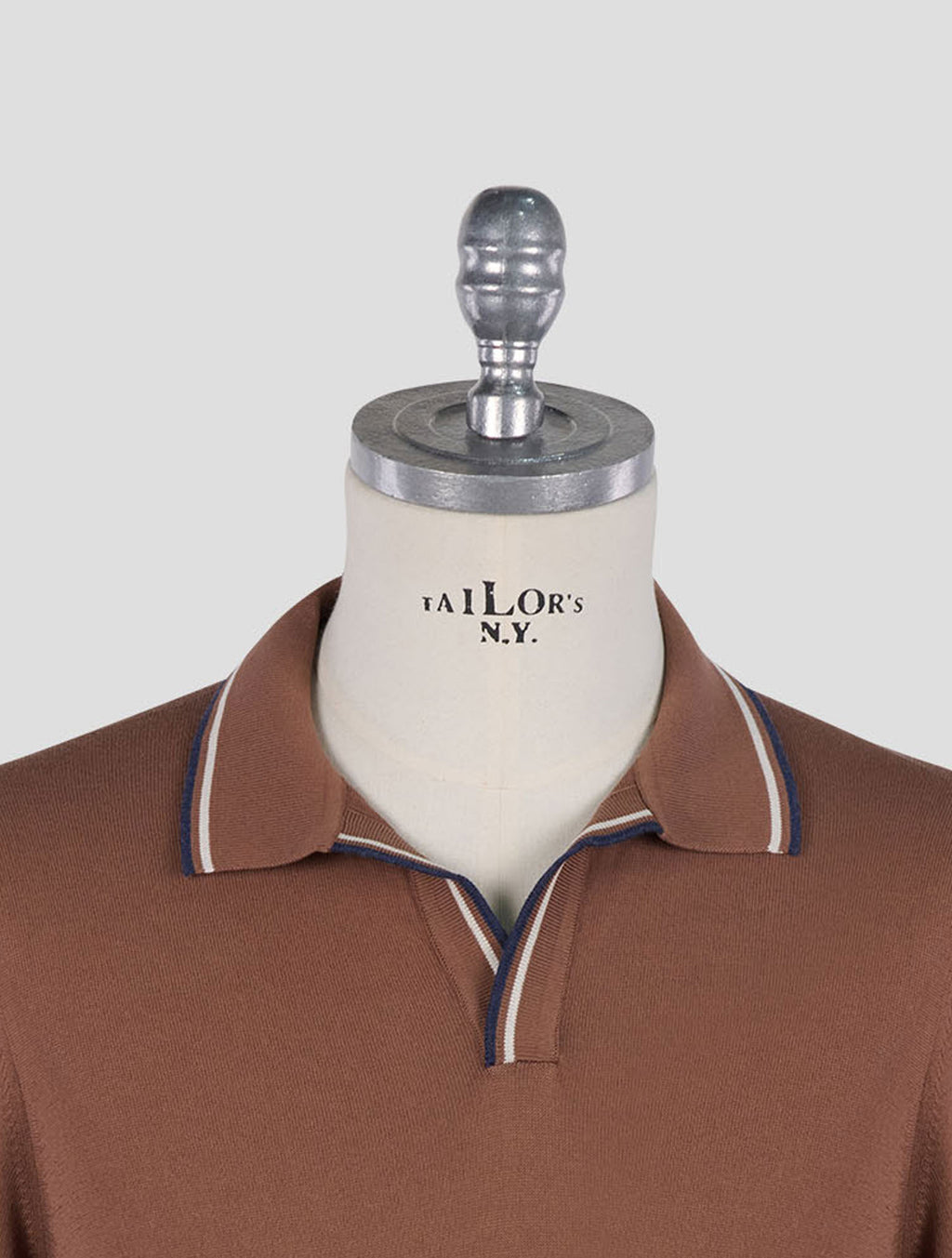 Gran Sasso Brown Cotton Polo 4