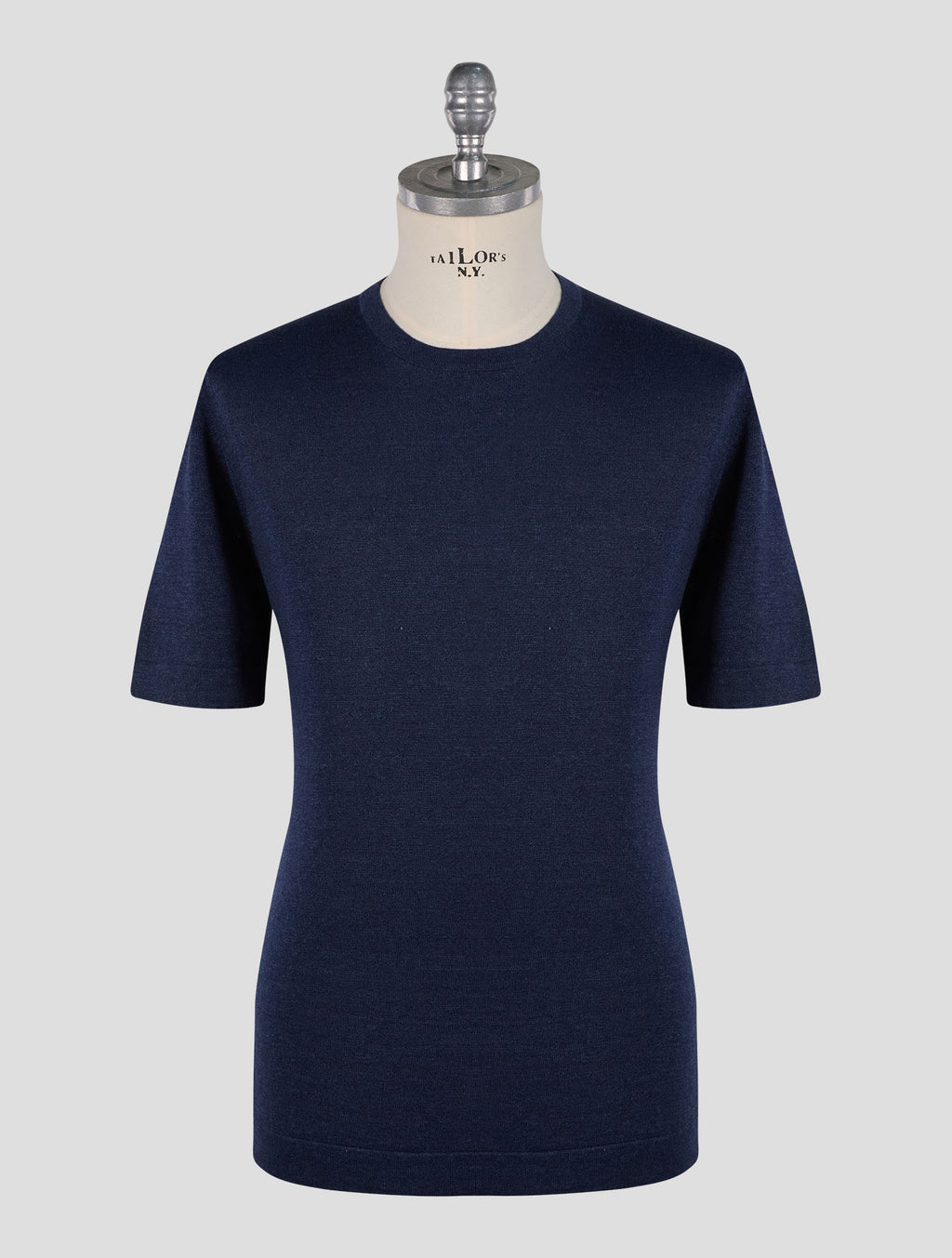 Gran Sasso Dark Blue Linen Cotton T-Shirt 1