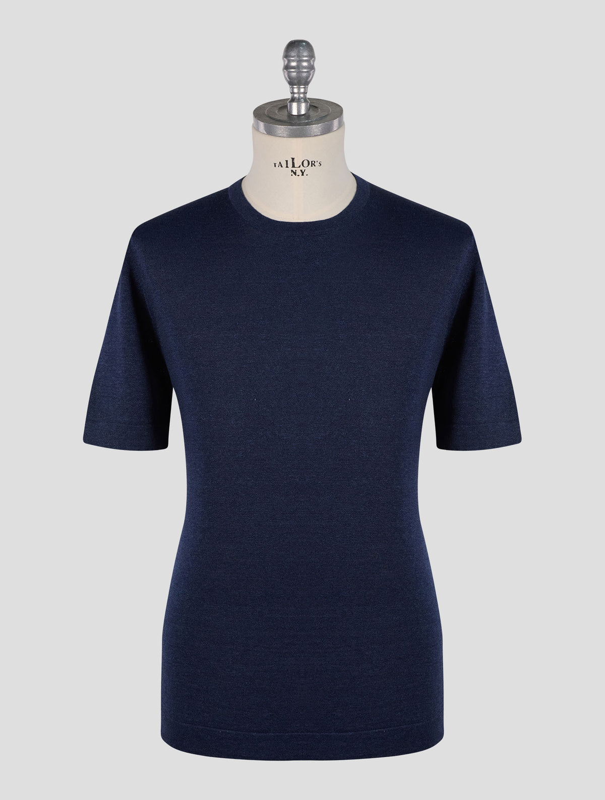 Gran Sasso Dark Blue Linen Cotton T-Shirt 1
