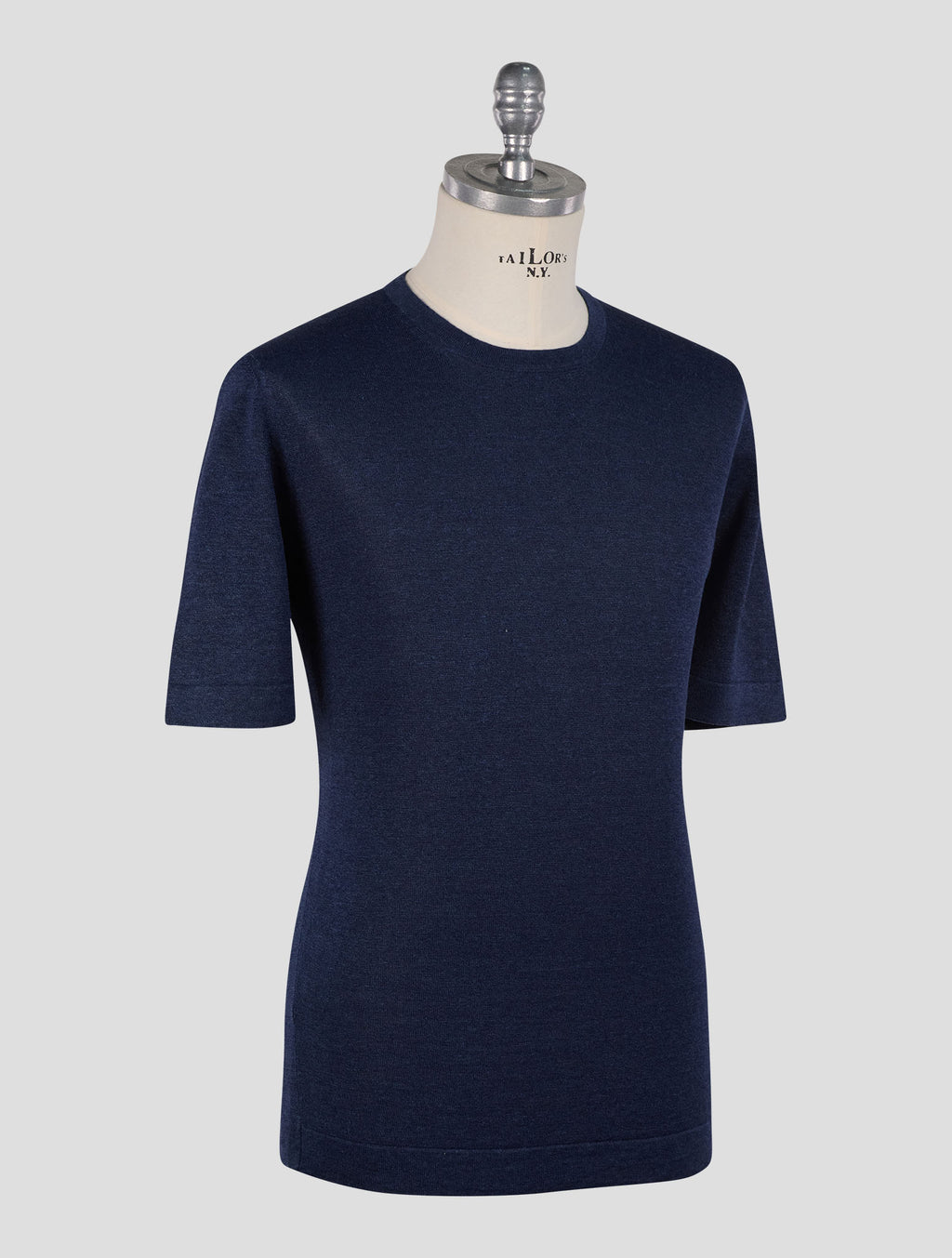 Gran Sasso Dark Blue Linen Cotton T-Shirt 2