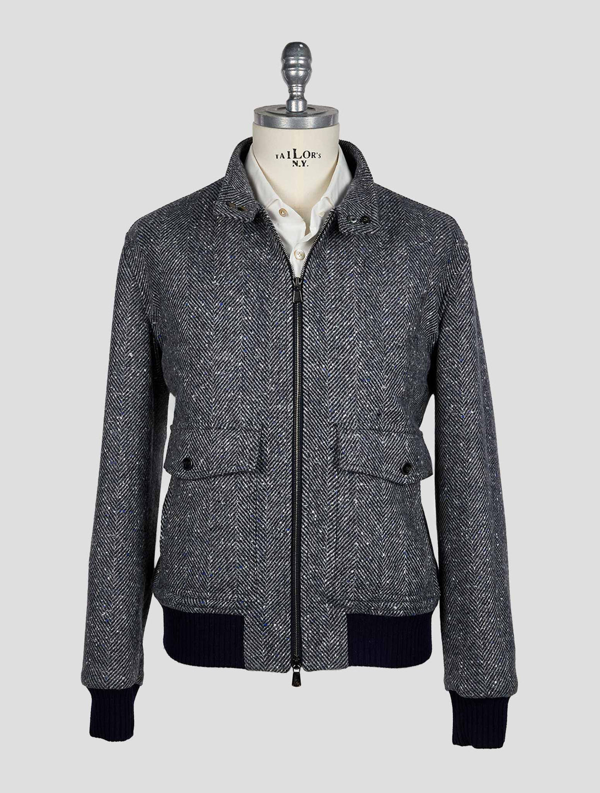 Isaia Gray Cashmere Coat 1