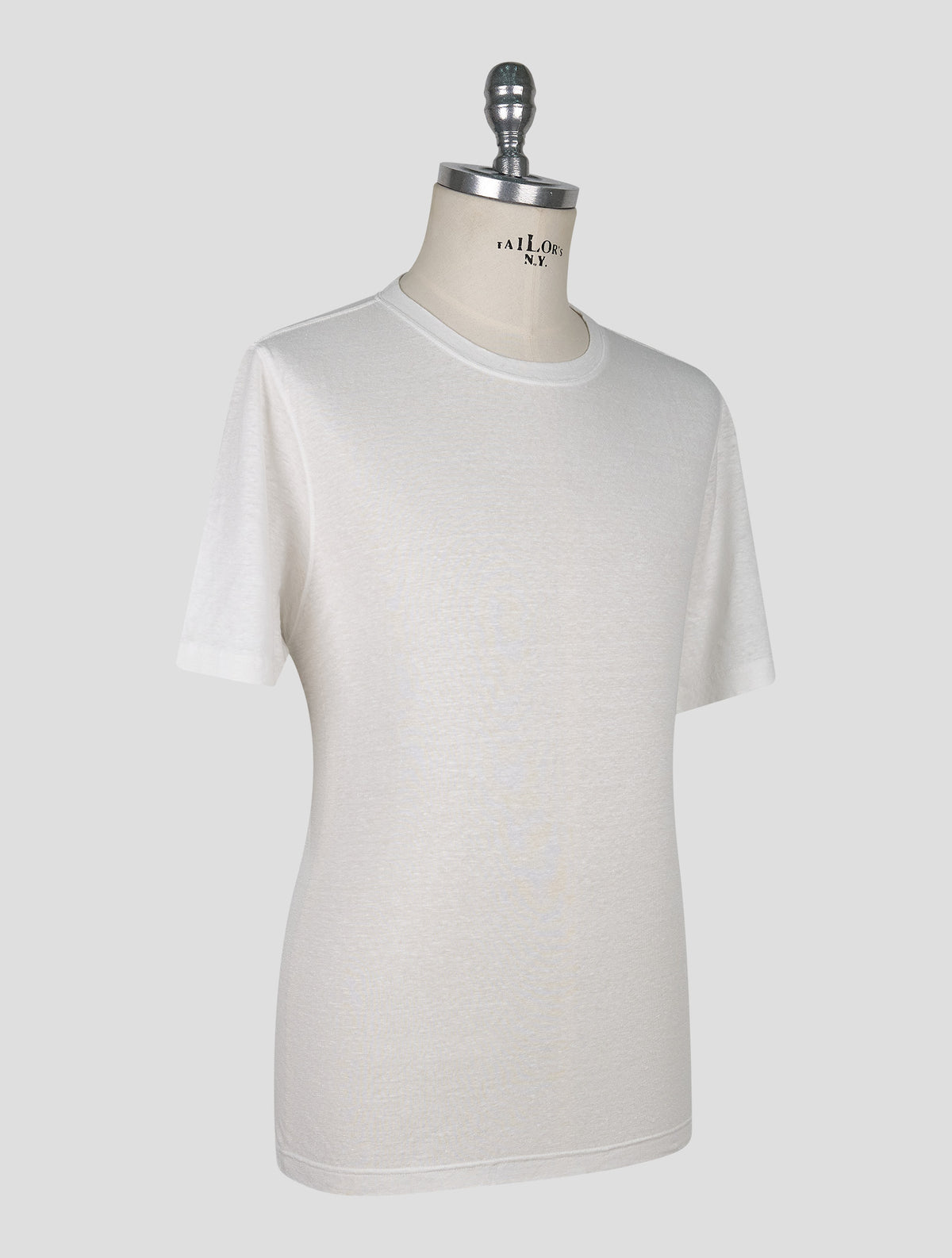 Gran Sasso White Linen Ea T-Shirt 2