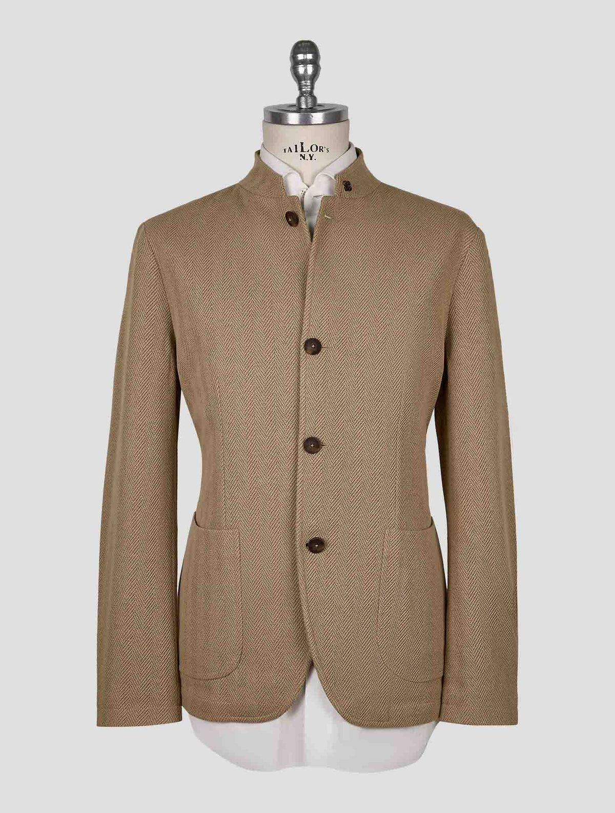 Gran Sasso Beige Cotton Pl Blazer 1