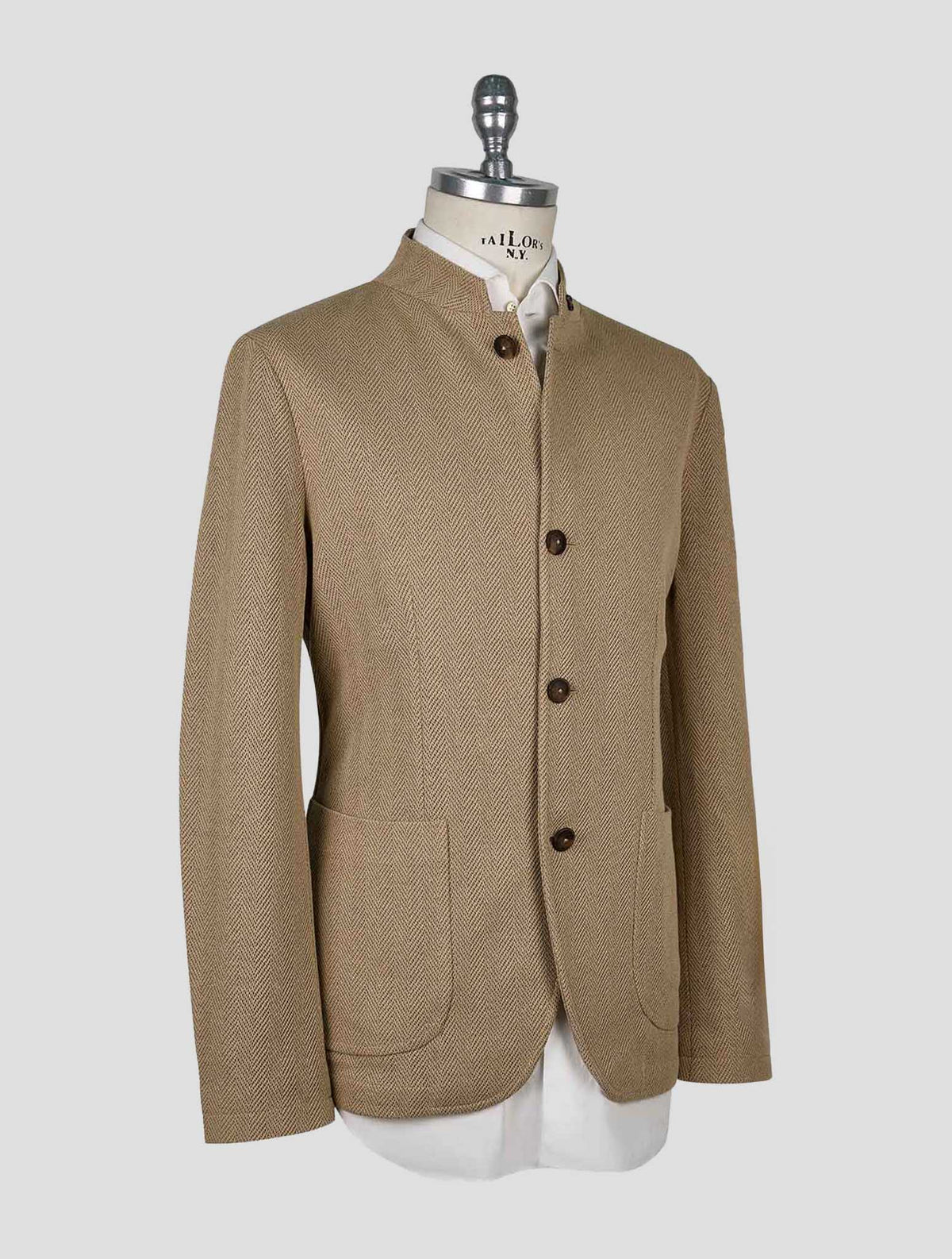Gran Sasso Beige Cotton Pl Blazer 2