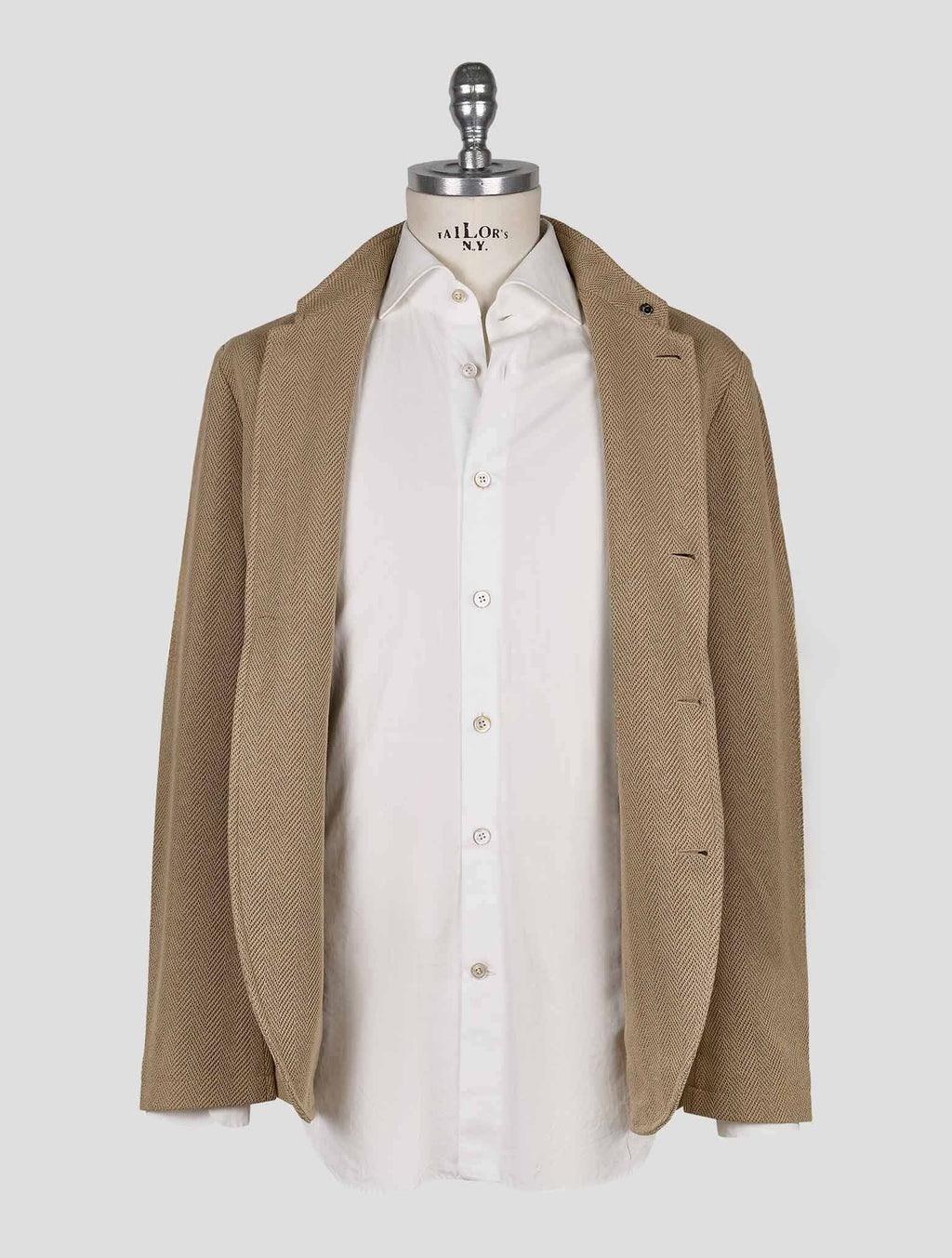 Gran Sasso Beige Cotton Pl Blazer 5