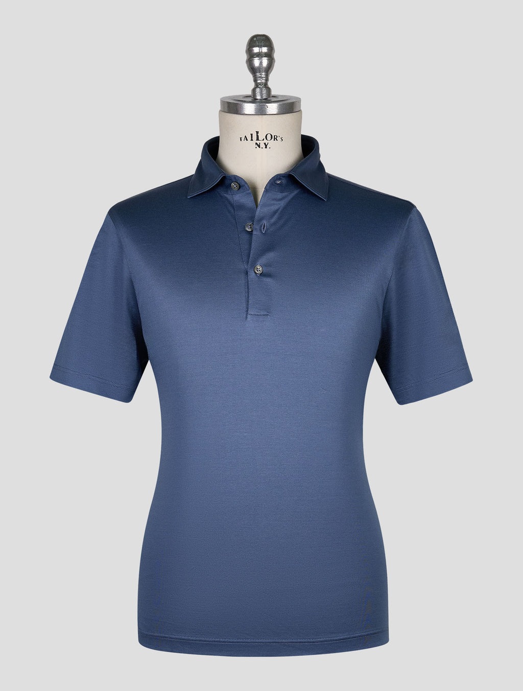Gran Sasso Blue Cotton Polo 1