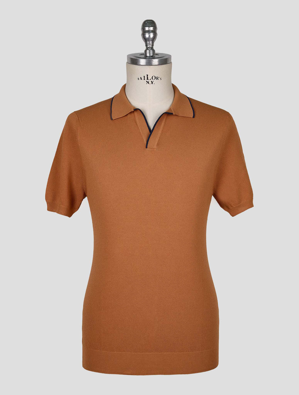 Gran Sasso Brown Cotton Polo 1