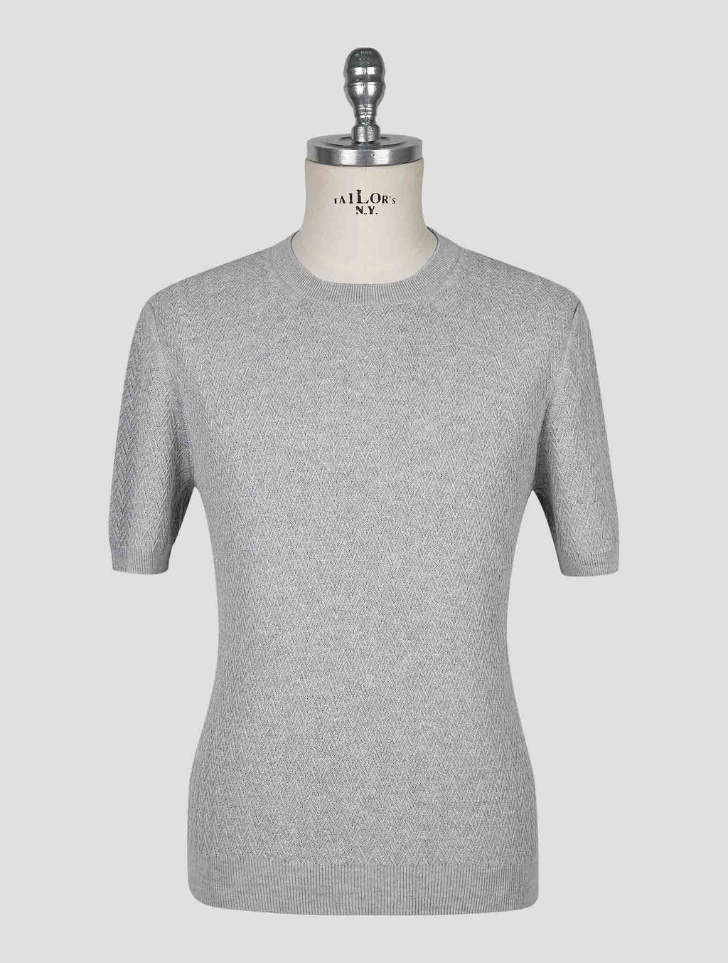 Gran Sasso Gray Cotton T-Shirt 1