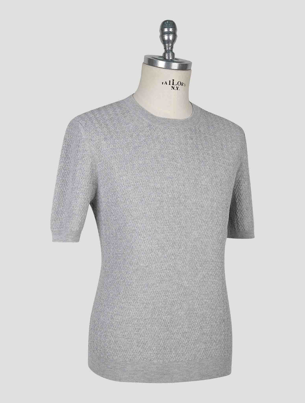 Gran Sasso Gray Cotton T-Shirt 2