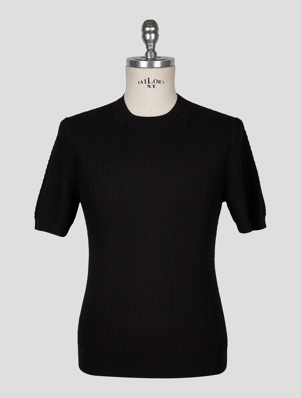 Gran Sasso Black Cotton T-Shirt 1