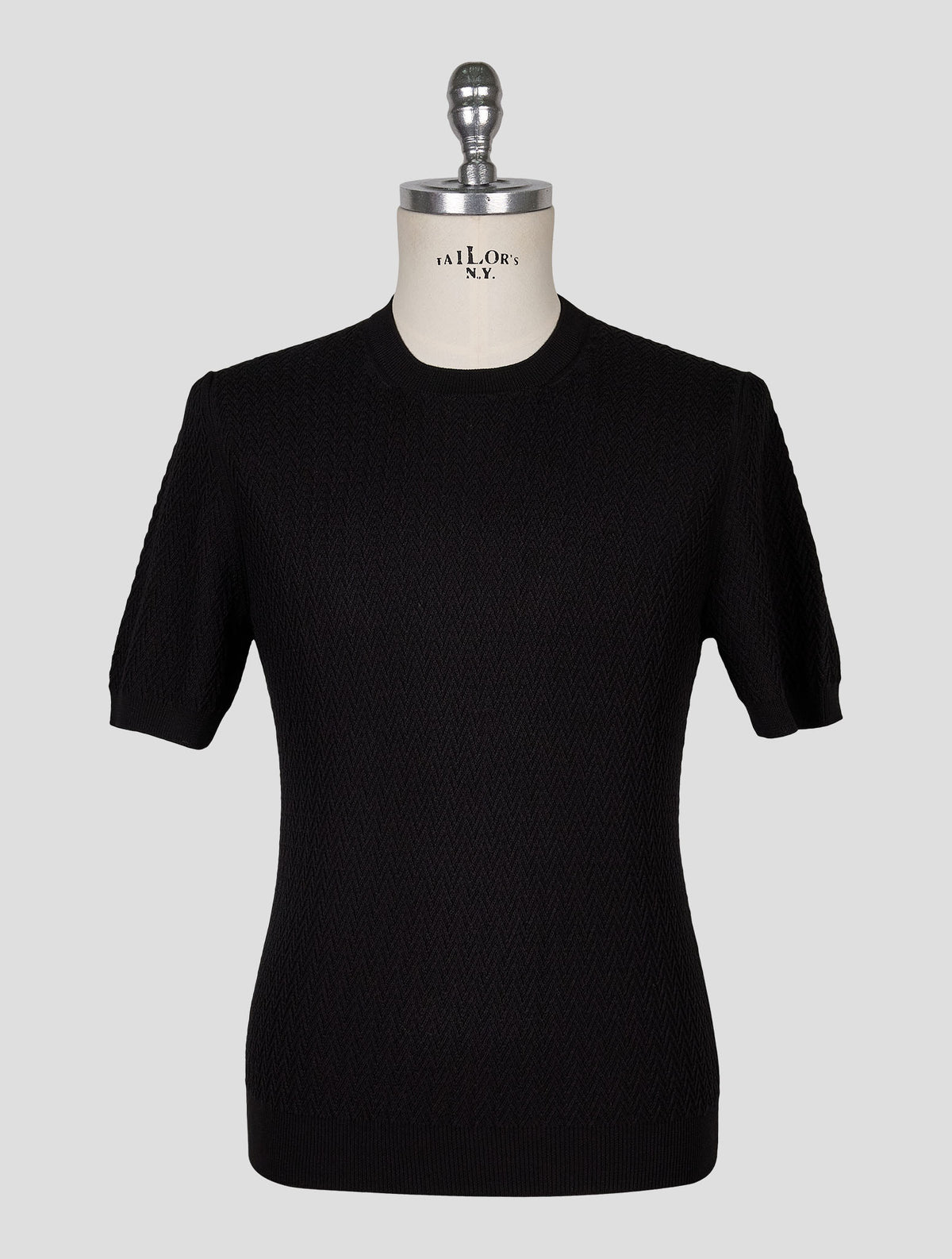 Gran Sasso Black Cotton T-Shirt 1