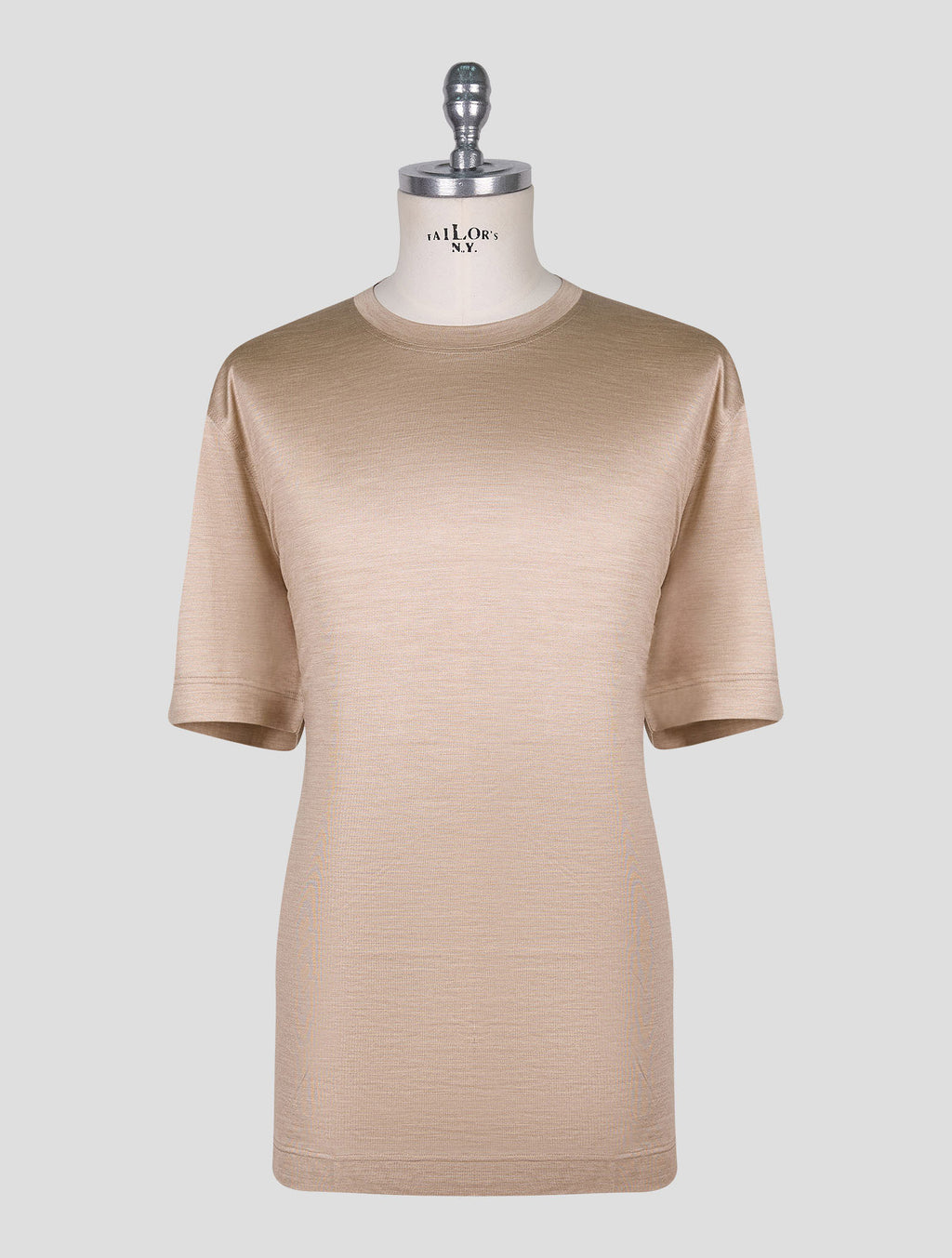 Gran Sasso Beige Silk T-Shirt 1