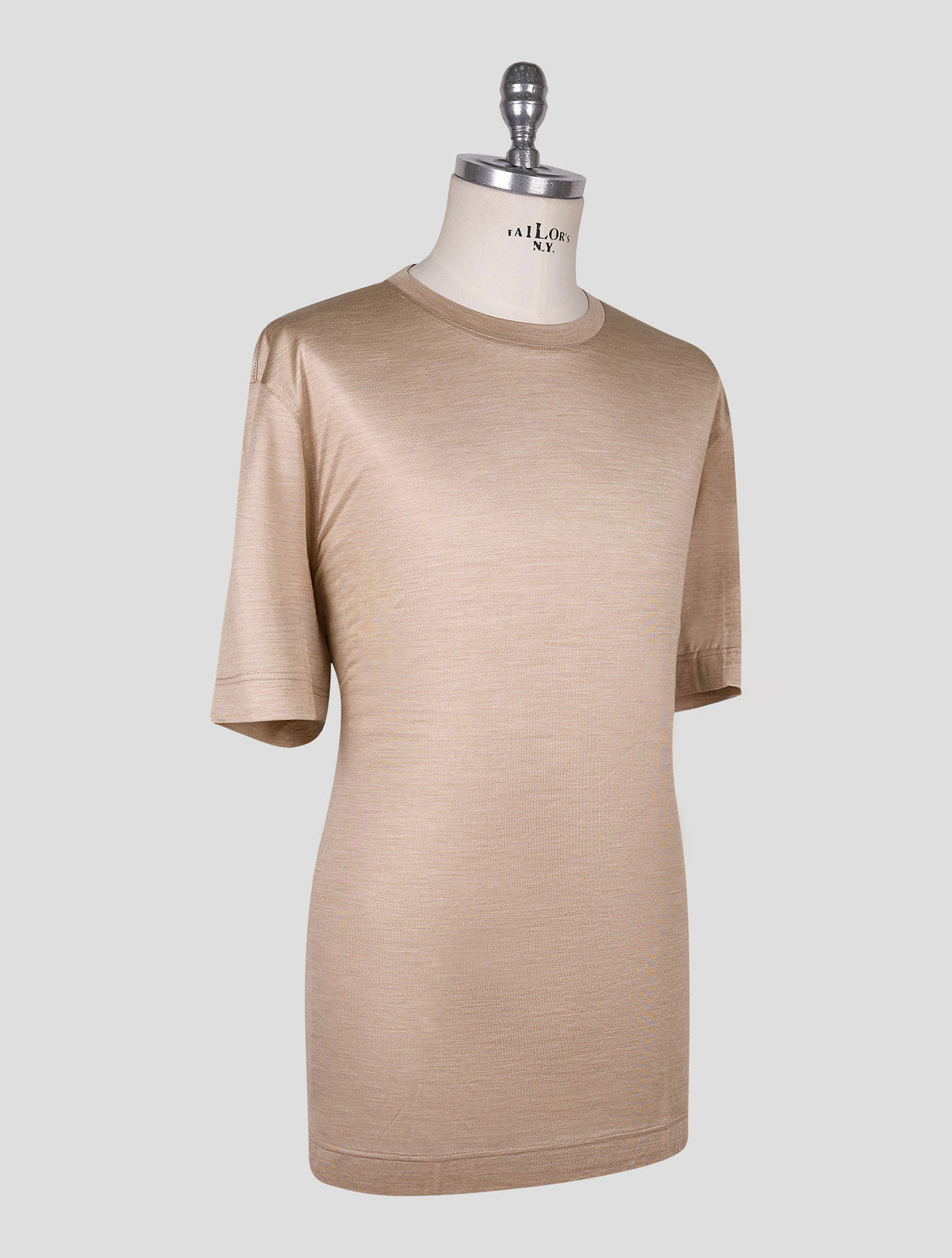 Gran Sasso Beige Silk T-Shirt 2