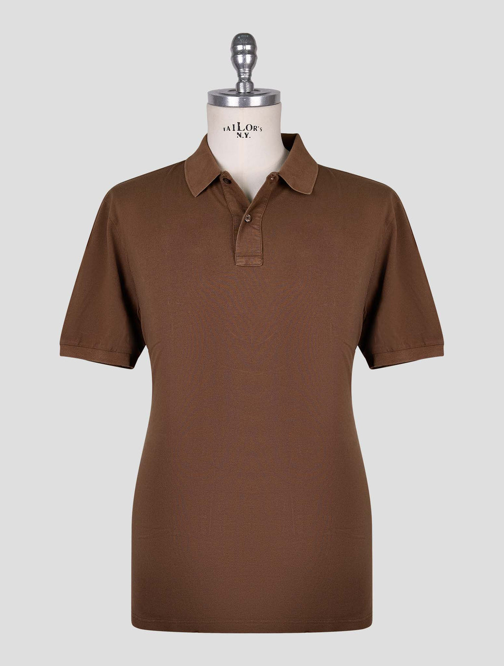 Gran Sasso Brown Cotton Polo 1