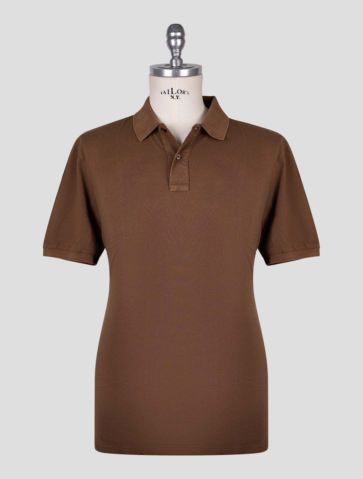 Gran Sasso Brown Cotton Polo 1