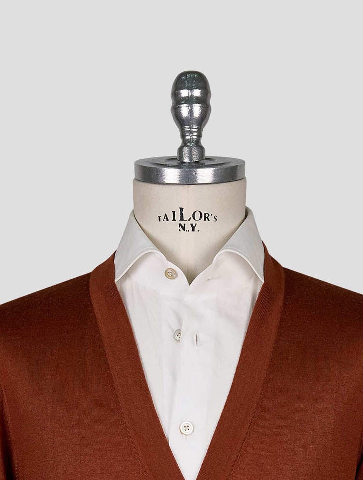 Gran Sasso Brown Virgin Wool Cashmere Silk Cardigan 4