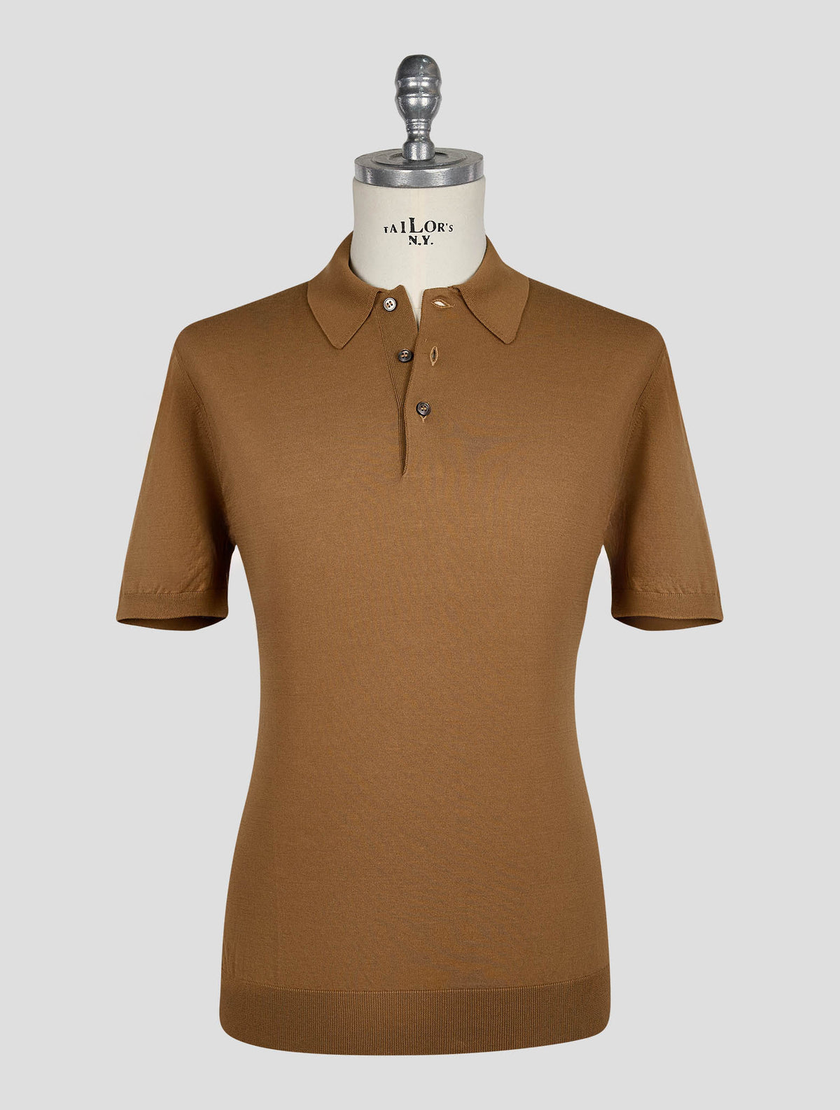 Gran Sasso Brown Cotton Polo 1
