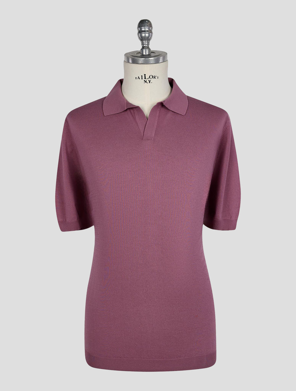 Gran Sasso Violet Cotton Polo 1