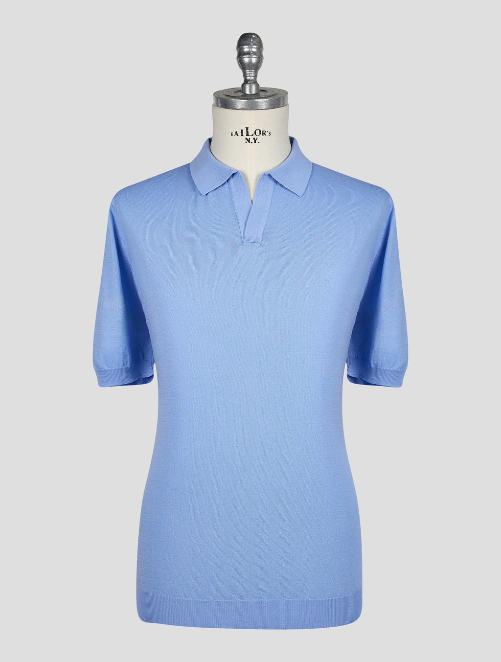 Gran Sasso Light Blue Cotton Polo 1