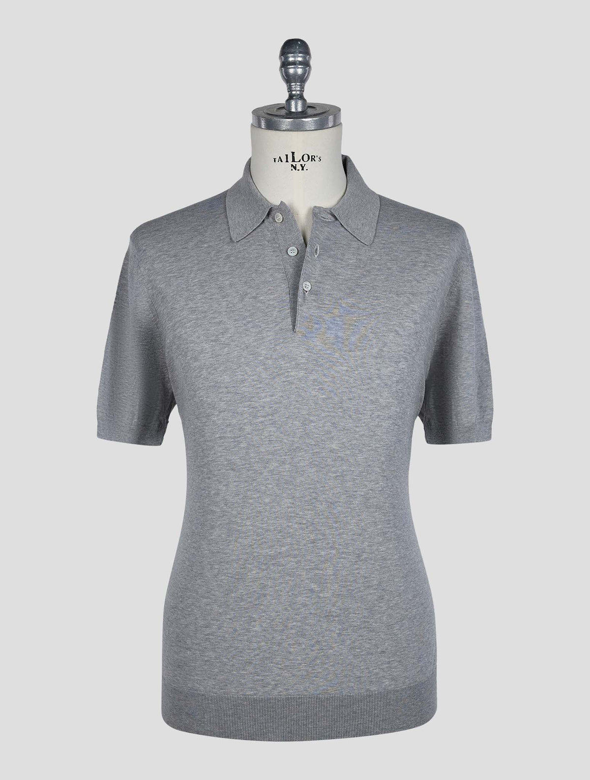 Gran Sasso Gray Cotton Polo 1