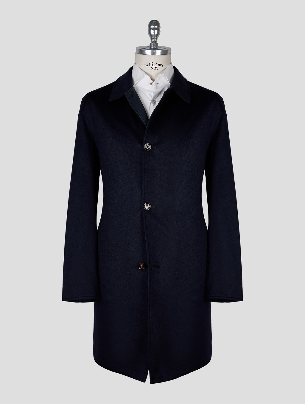 Kired Dark Blue Cashmere Pl Reverse Overcoat 1