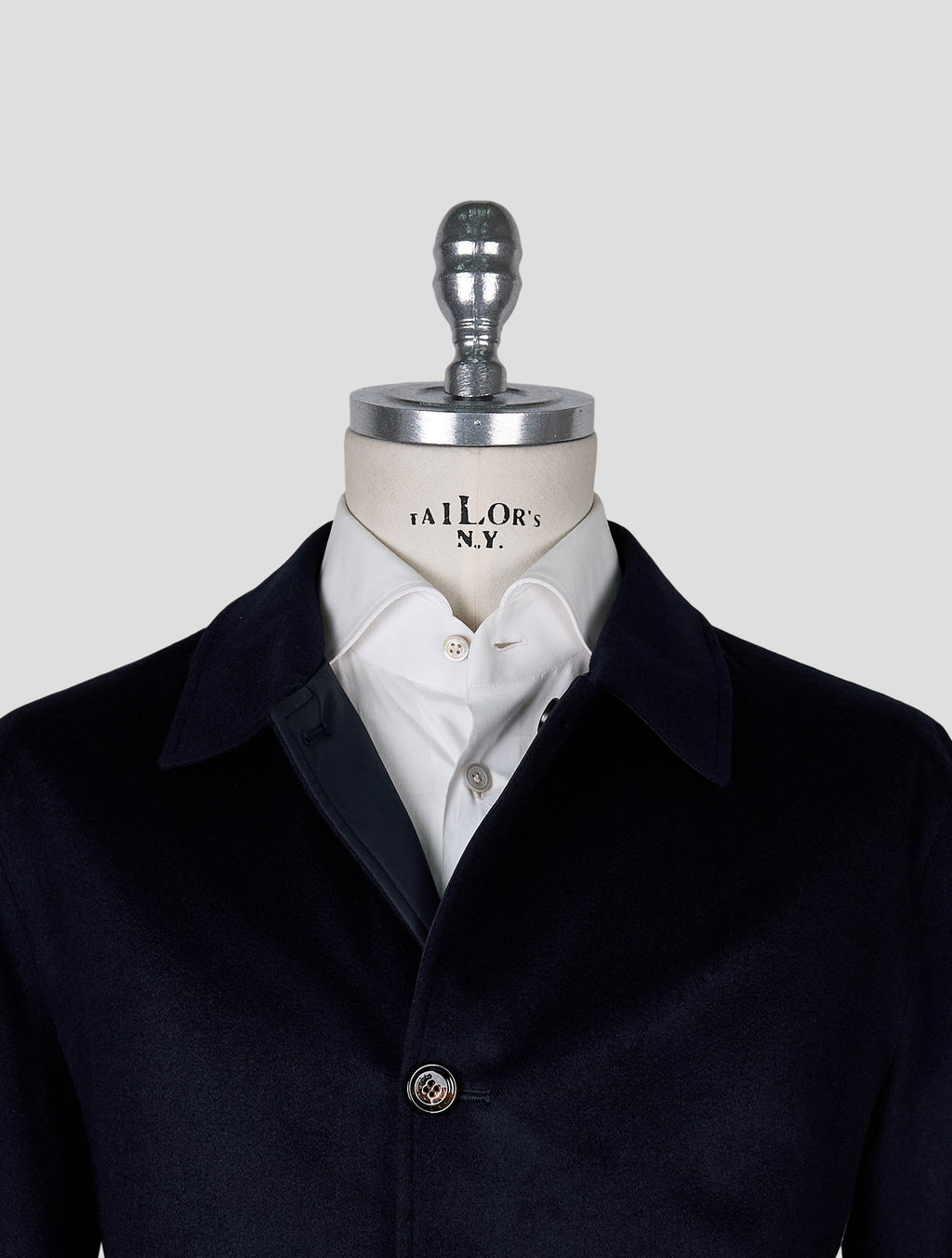 Kired Dark Blue Cashmere Pl Reverse Overcoat 4