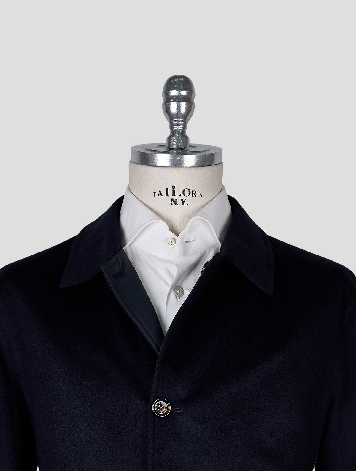 Kired Dark Blue Cashmere Pl Reverse Overcoat 4