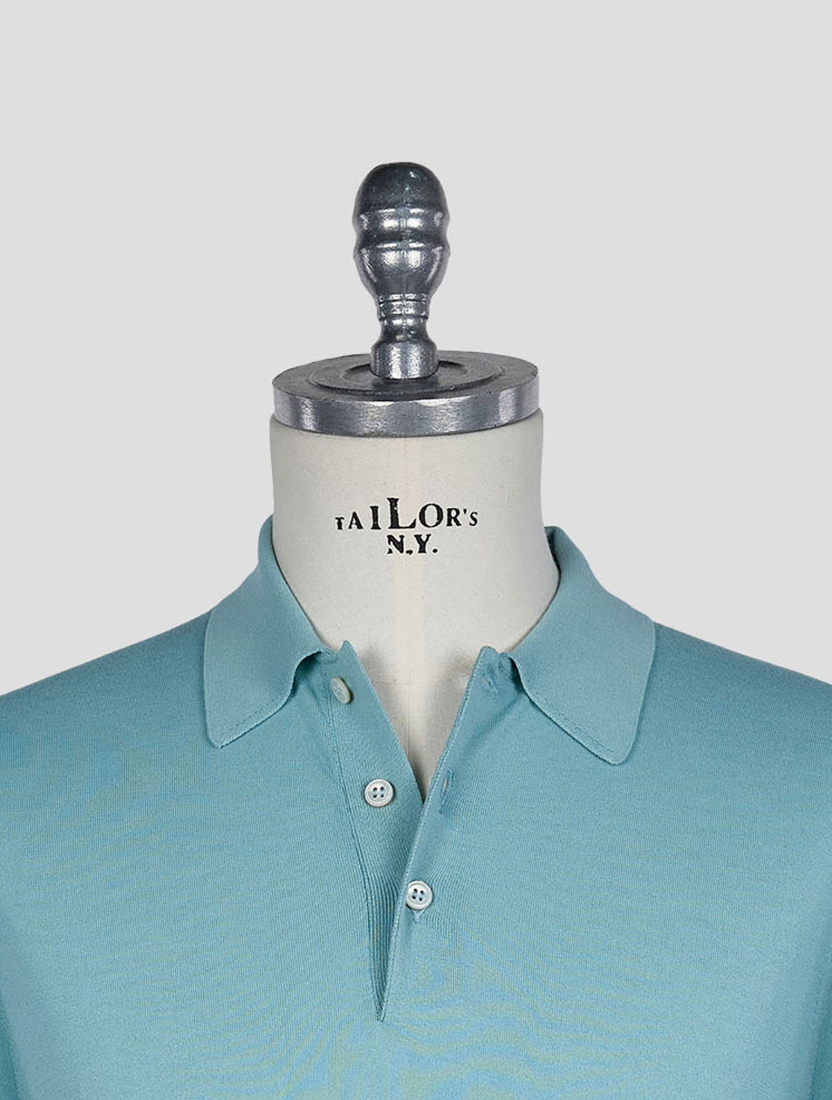 Gran Sasso Light Blue Cotton Polo 4