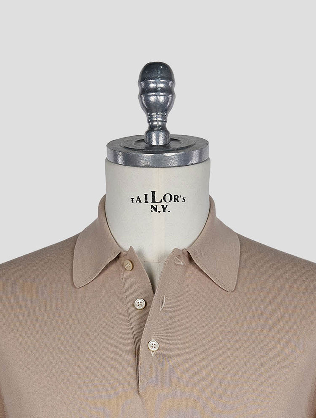 Gran Sasso Sand Cotton Polo 4