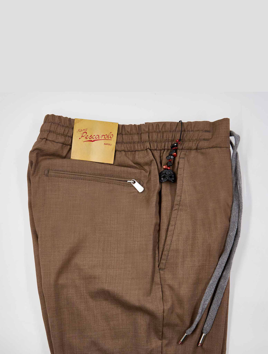 Marco Pescarolo Brown Virgin Wool Silk Pants 3