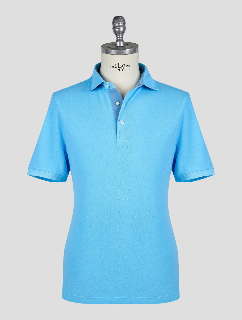 Gran Sasso Light Blue Cotton Polo 1