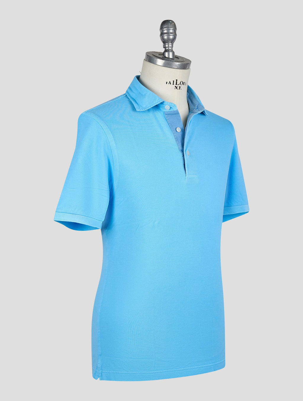 Gran Sasso Light Blue Cotton Polo 2