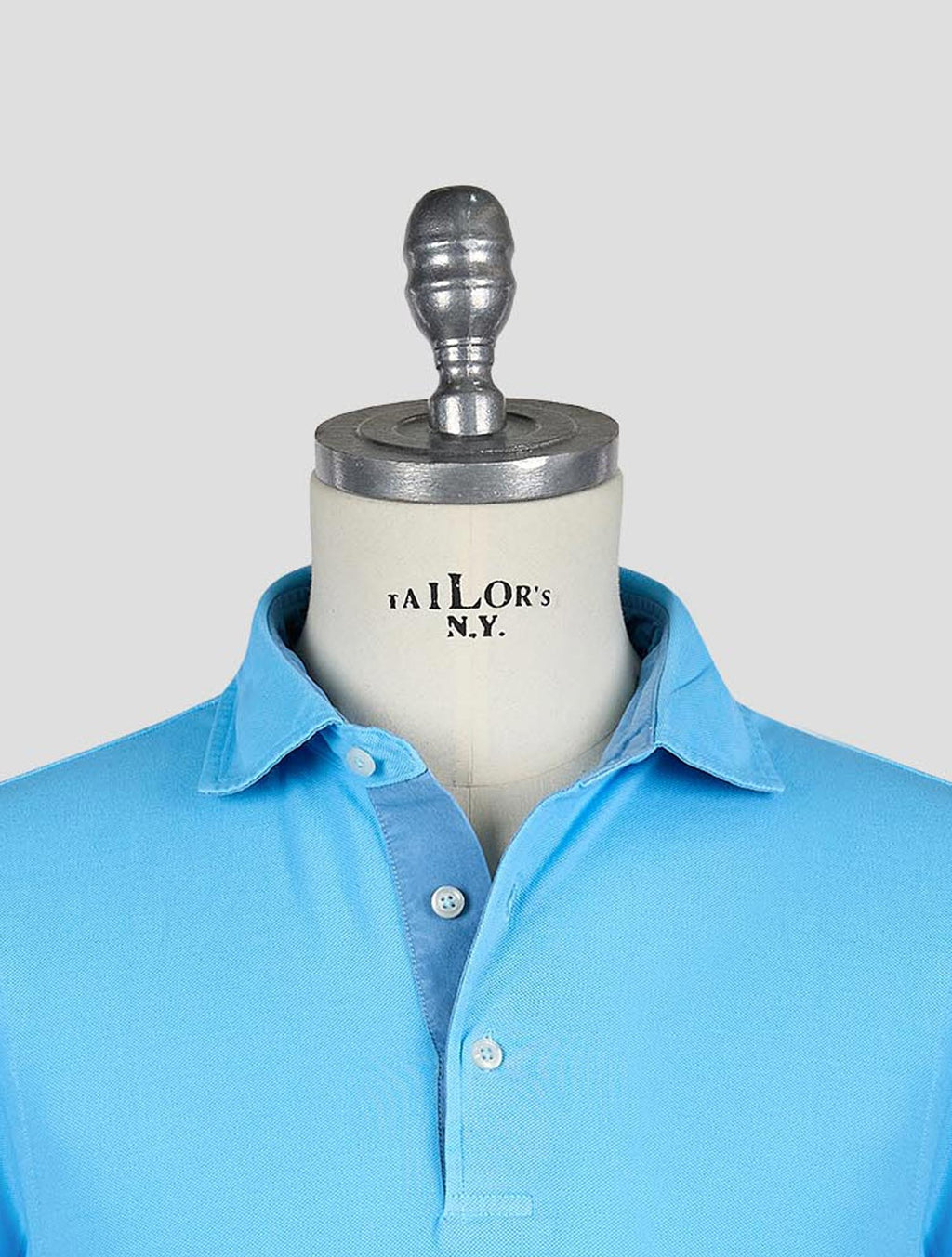 Gran Sasso Light Blue Cotton Polo 4