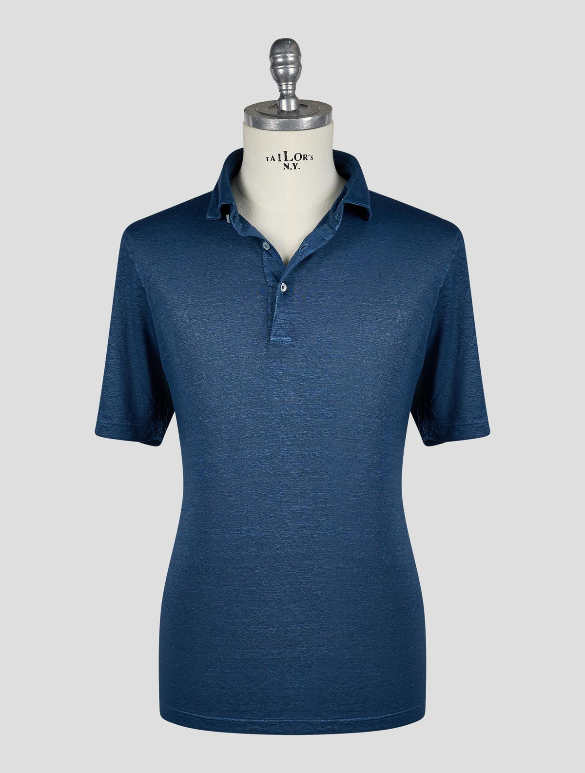 Gran Sasso Blue Linen Ea Polo 1