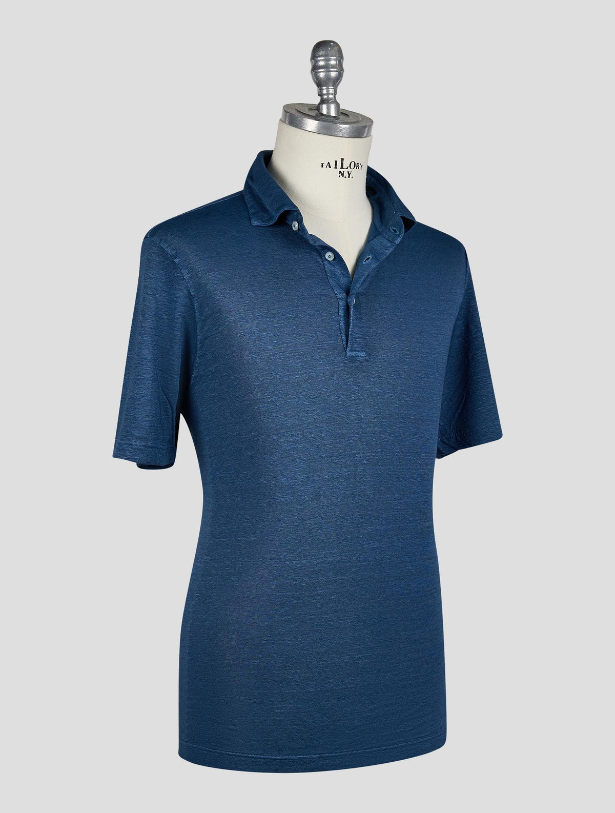 Gran Sasso Blue Linen Ea Polo 2