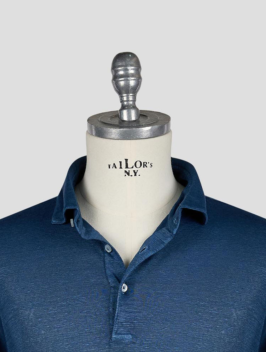Gran Sasso Blue Linen Ea Polo 4