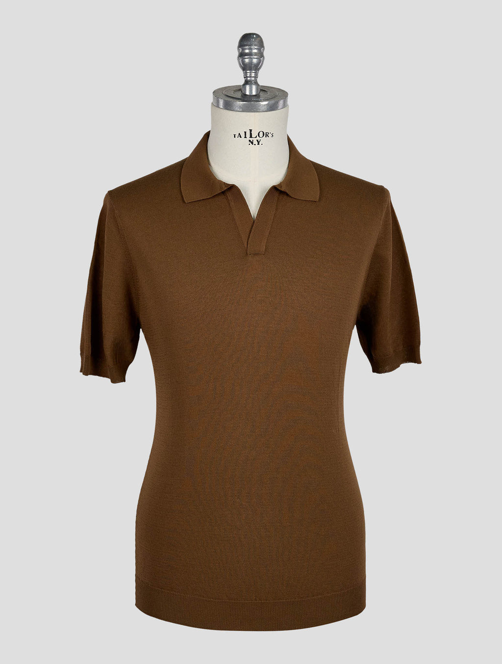 Gran Sasso Brown Cotton Polo 1