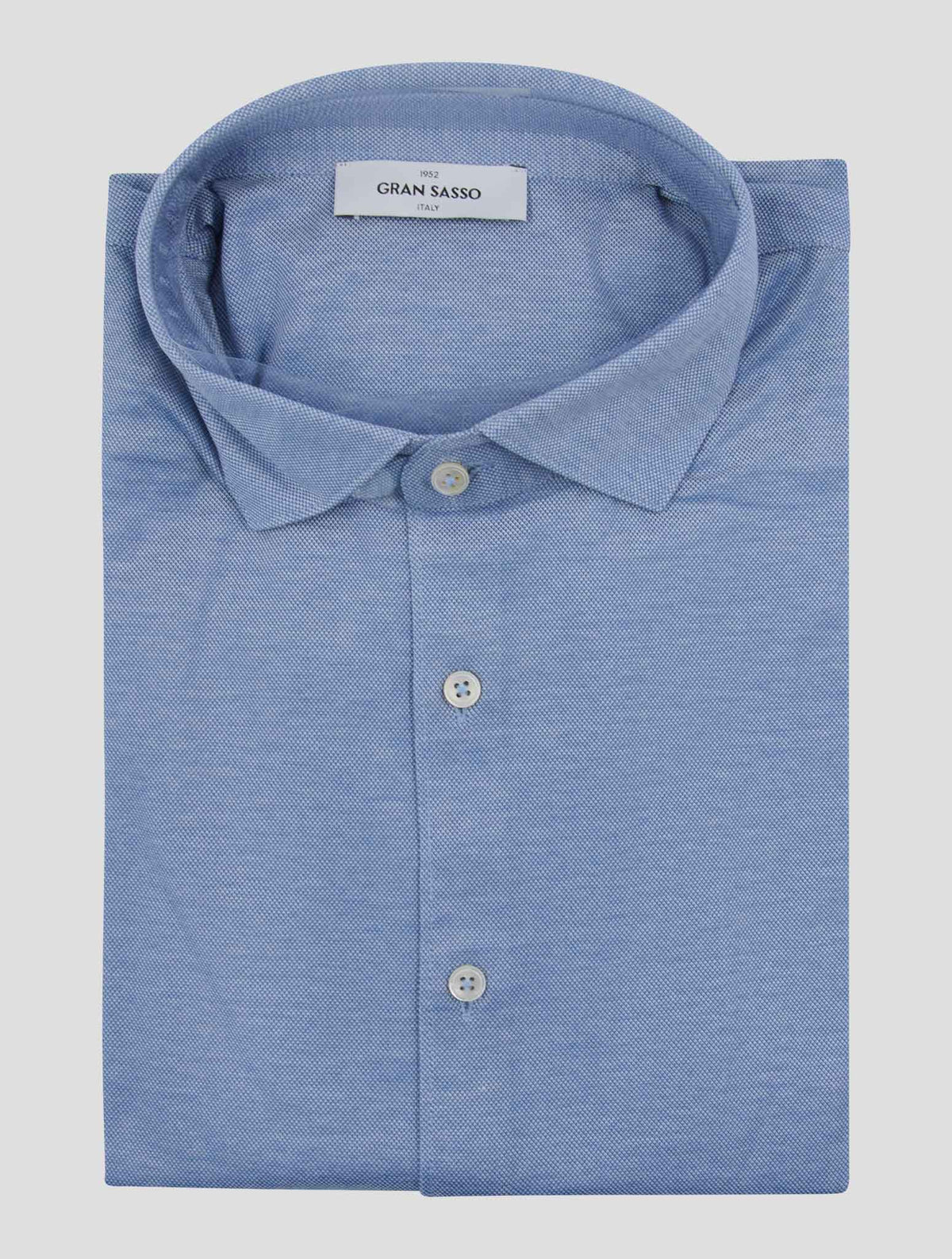 Gran Sasso Light Blue Cotton Shirt 1
