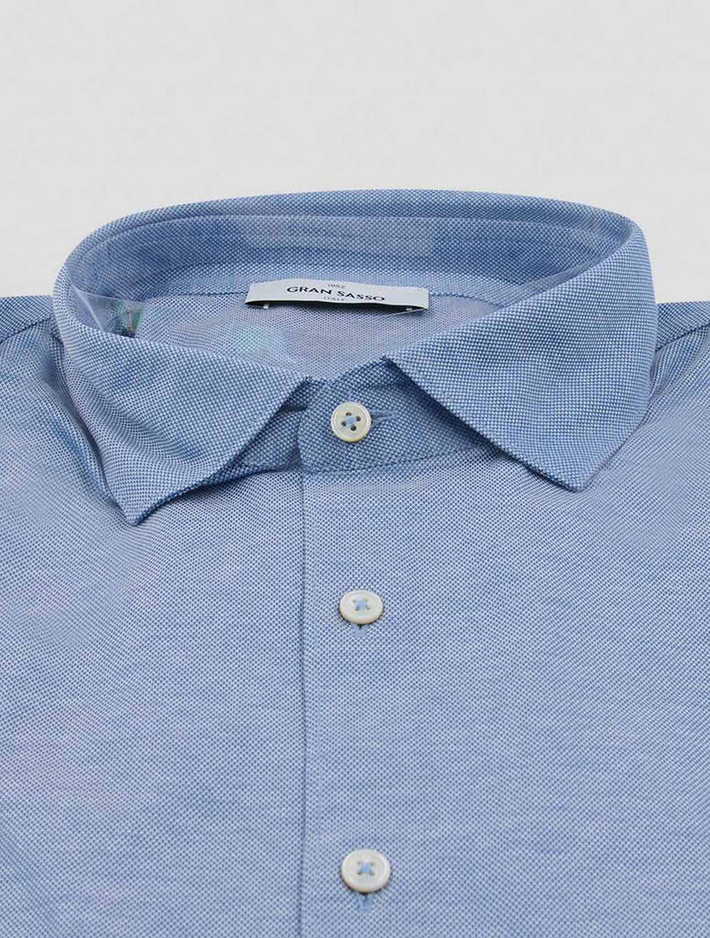 Gran Sasso Light Blue Cotton Shirt 2