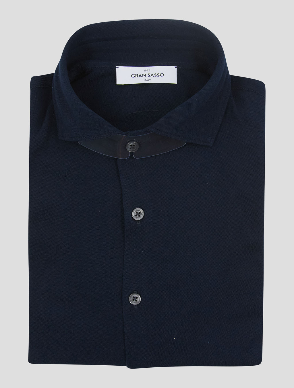Gran Sasso Dark Blue Cotton Shirt 1