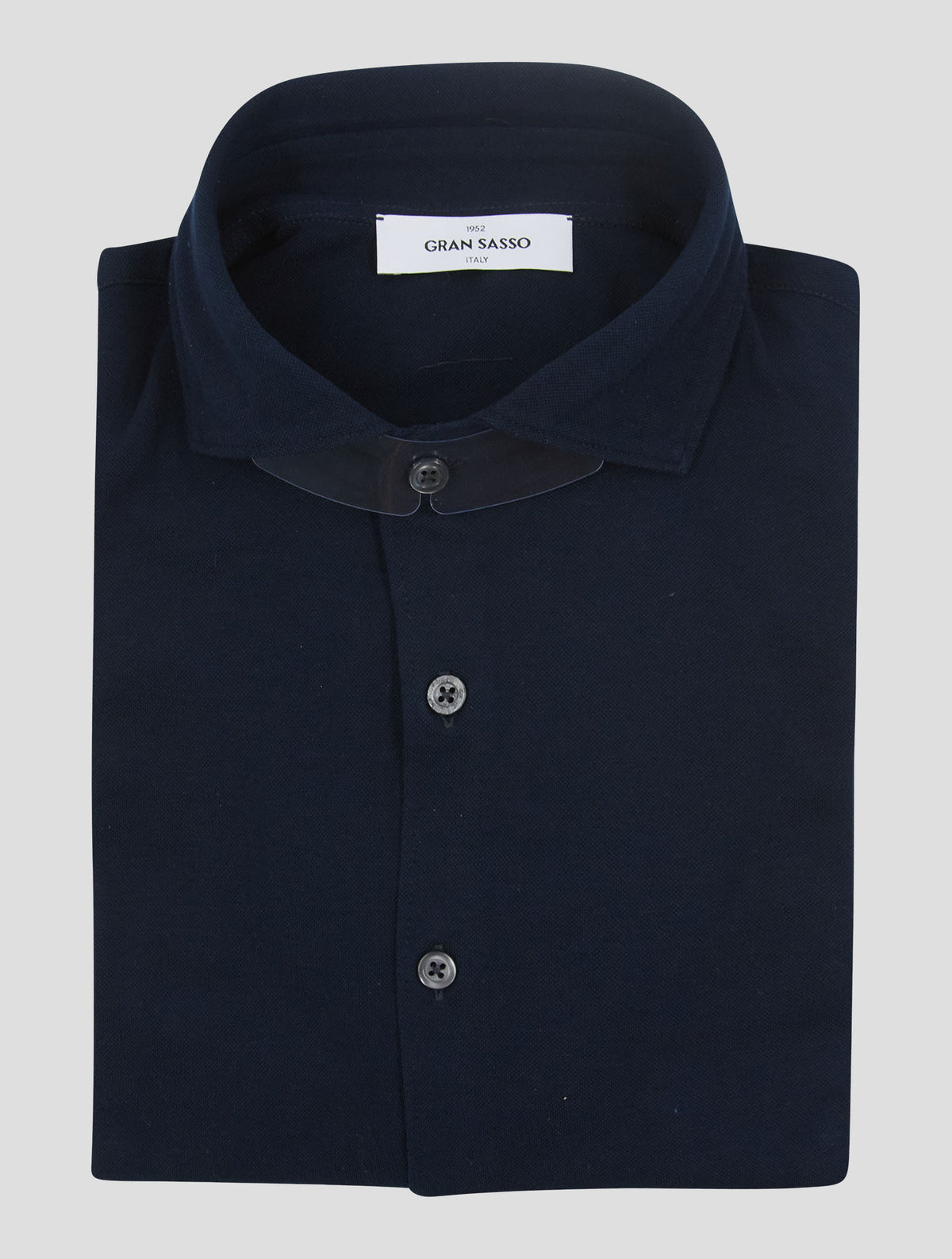 Gran Sasso Dark Blue Cotton Shirt 1