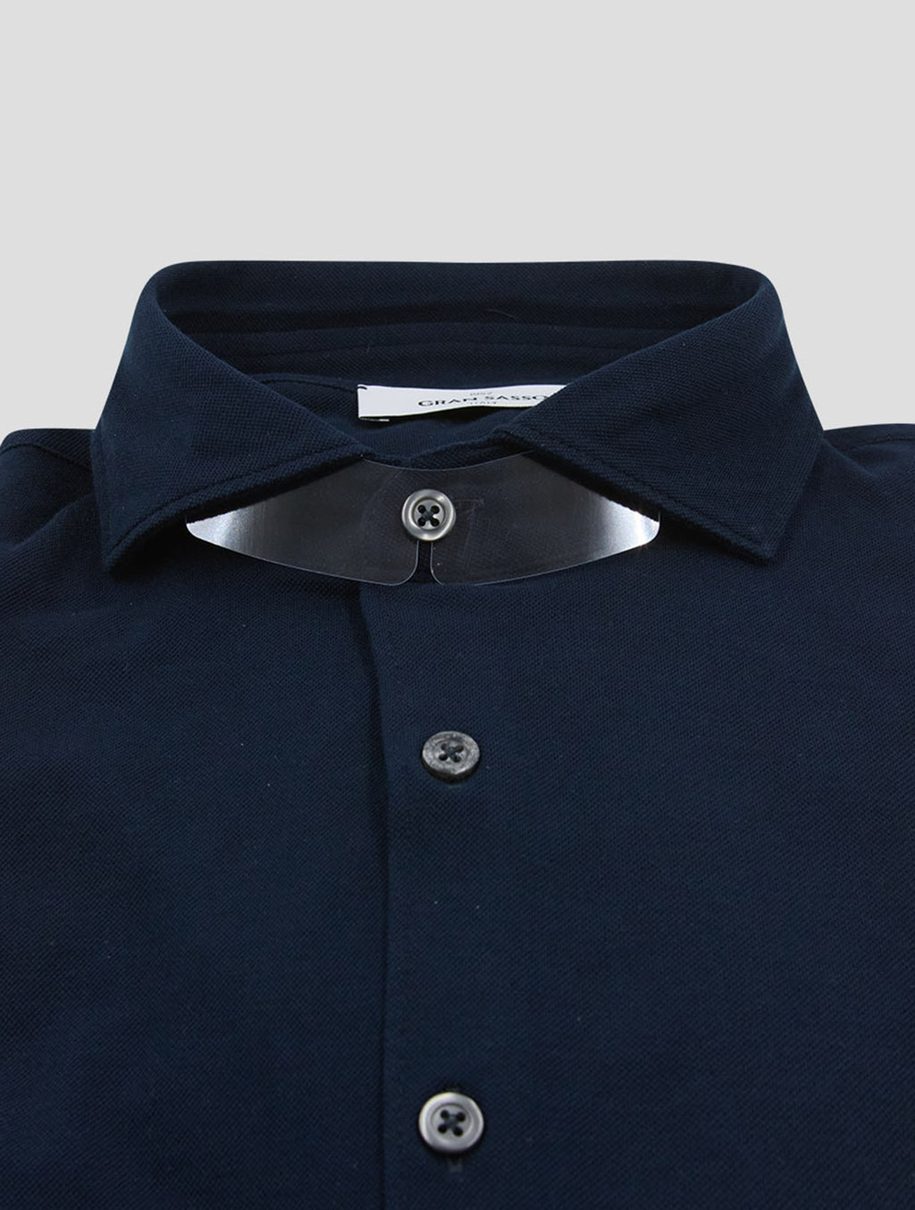Gran Sasso Dark Blue Cotton Shirt 2