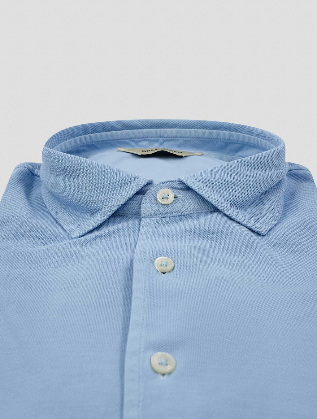Gran Sasso Light Blue Cotton Polo 2
