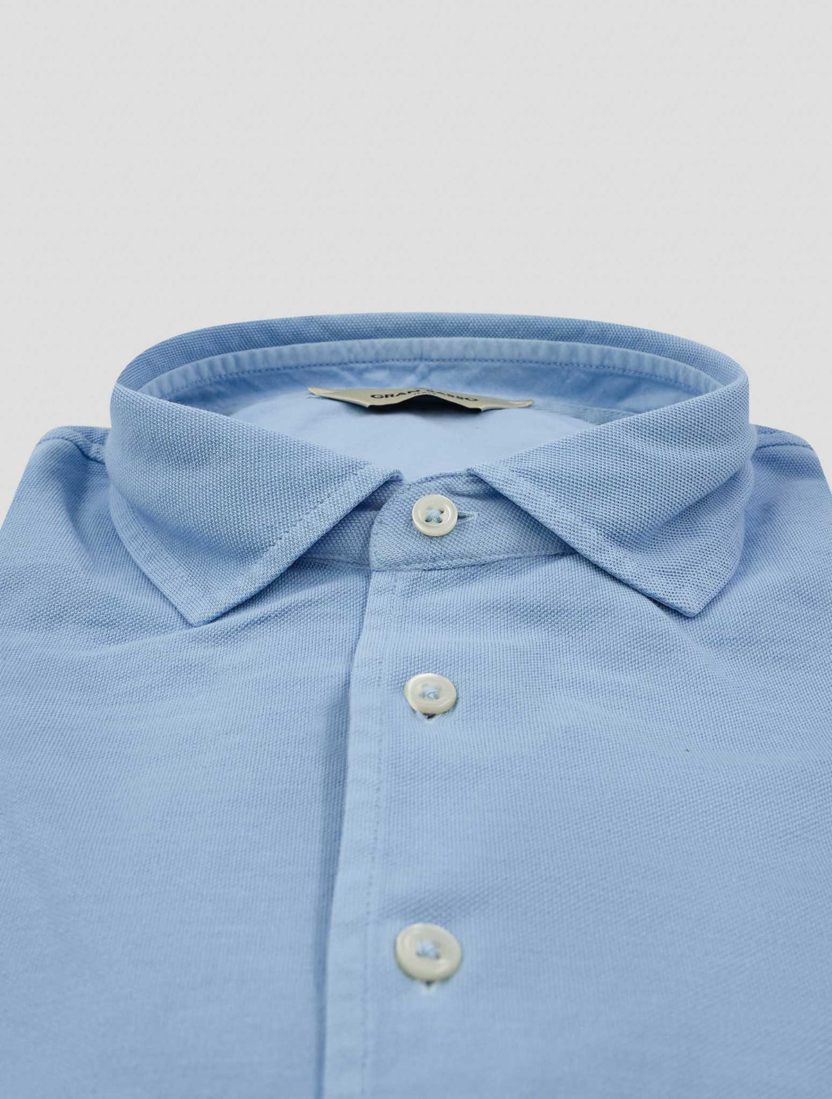 Gran Sasso Light Blue Cotton Polo 2