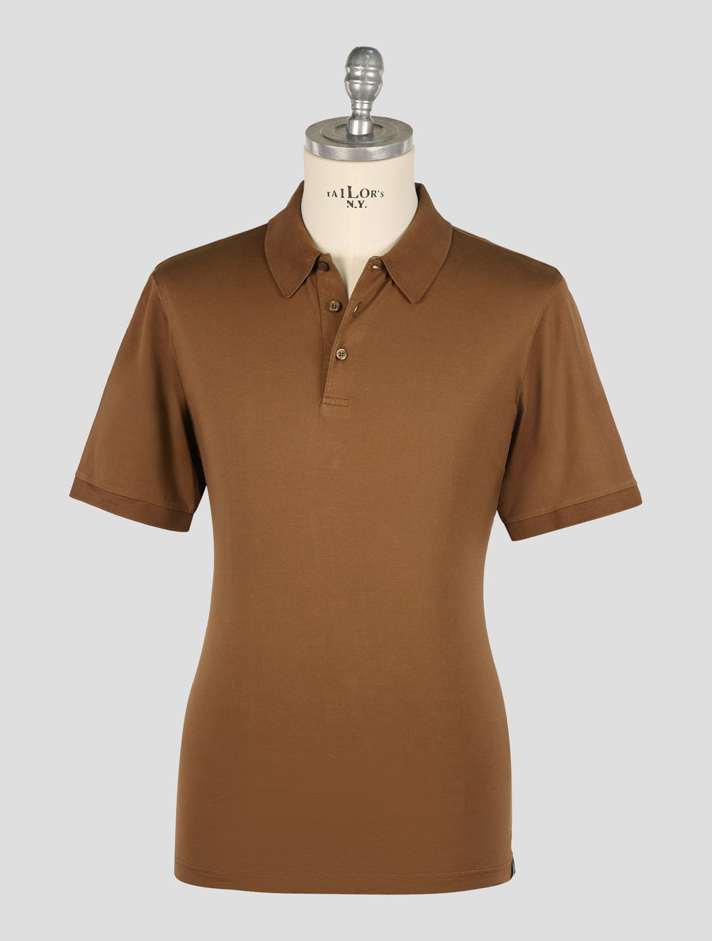 Gran Sasso Brown Cotton Polo 1
