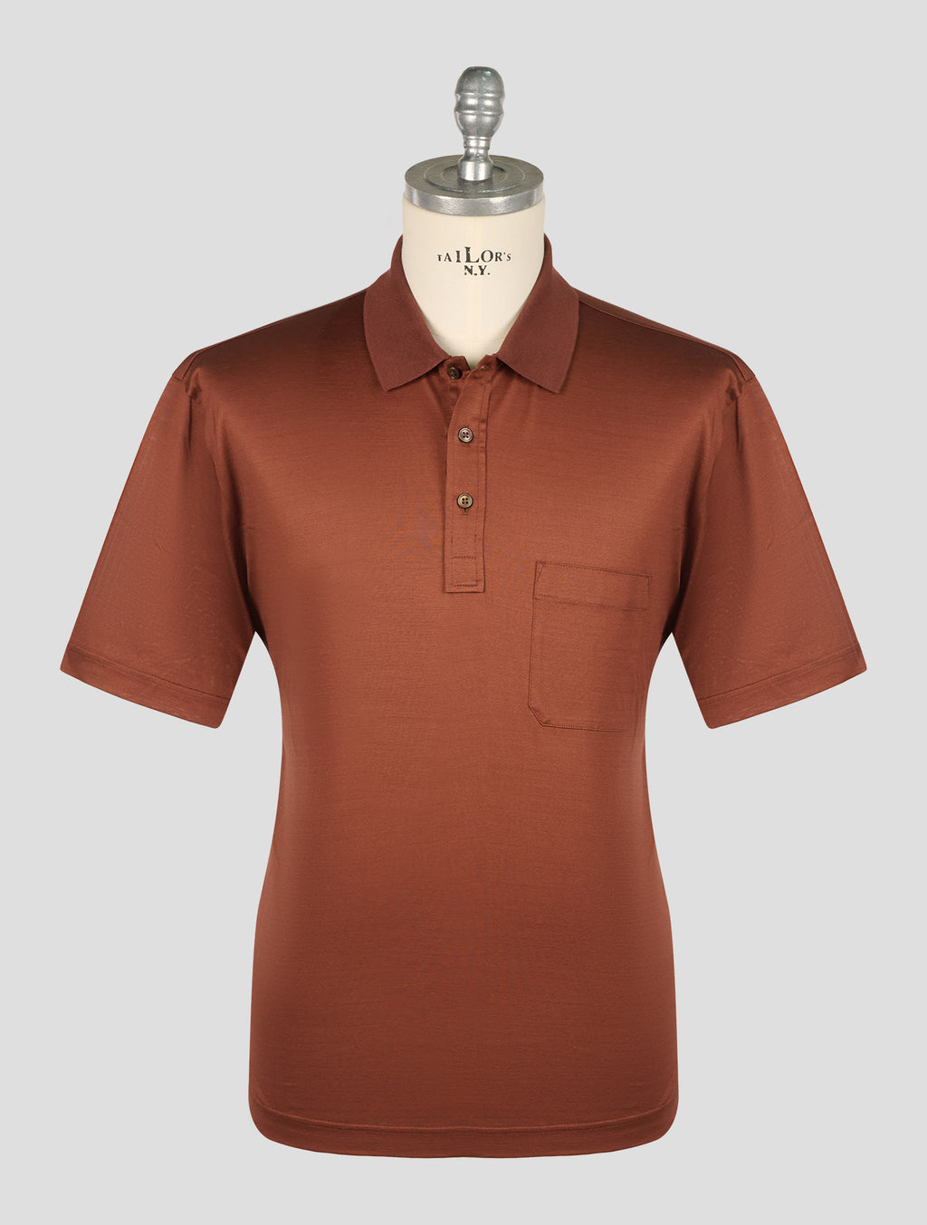 Gran Sasso Brown Cotton Polo 1