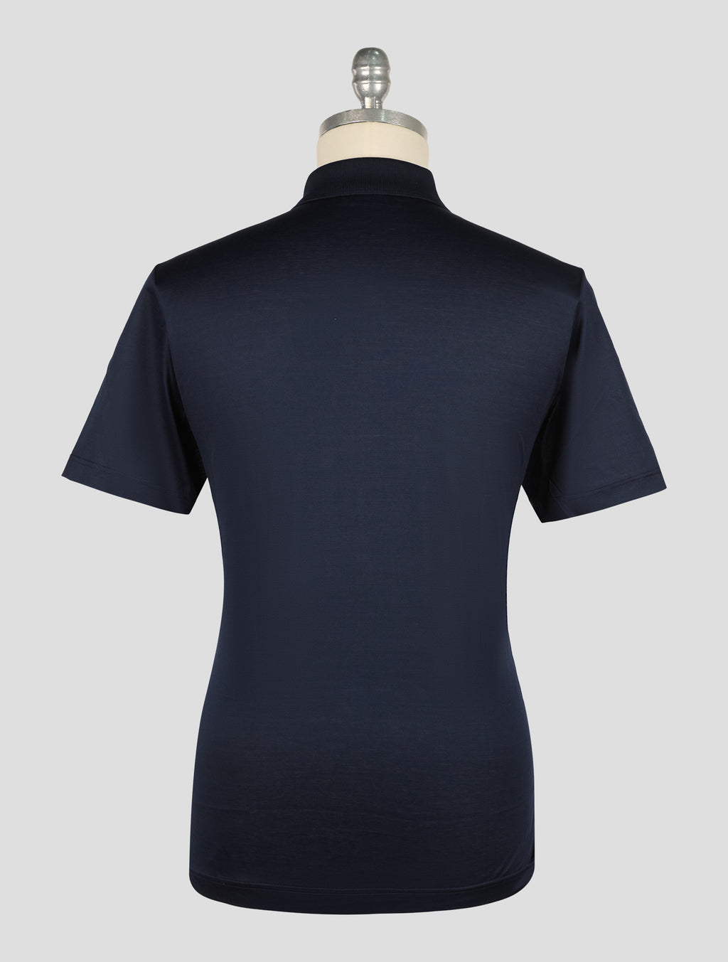 Gran Sasso Blue Cotton Polo Half Zip 3